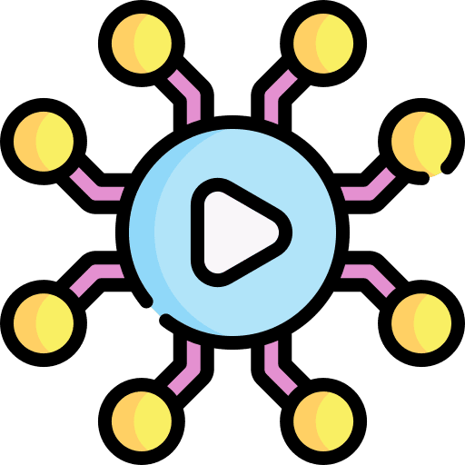 Media link media player social media icon Media link media player social media icon