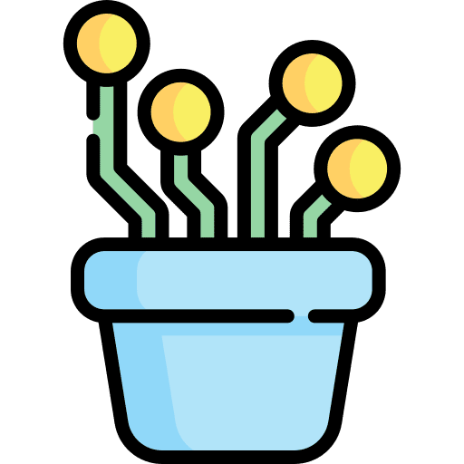 Plant smart farm garden internet of things icon Plant smart farm garden internet of things icon