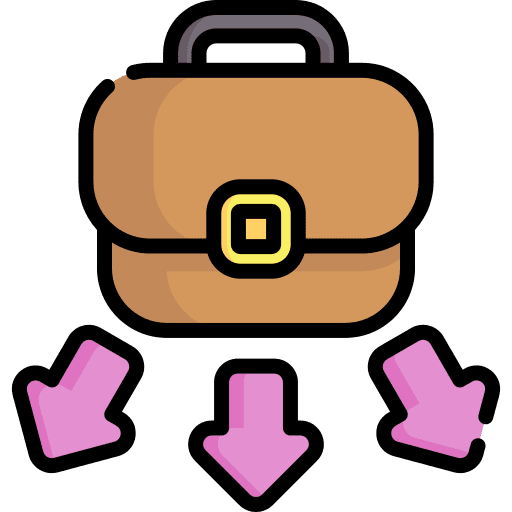 Business suitcase arrows directions icon Business suitcase arrows directions icon