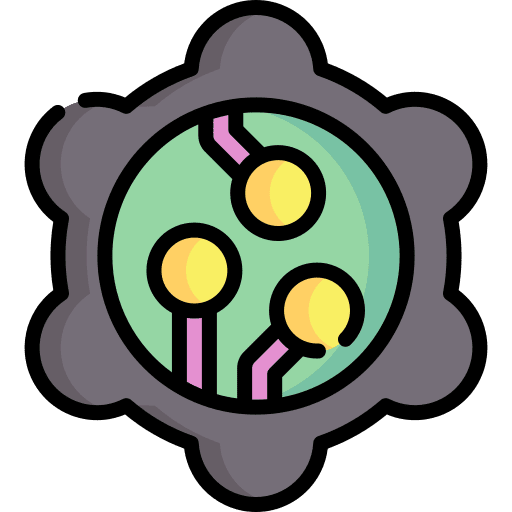 Settings tech technology digital transformation icon Settings tech technology digital transformation icon