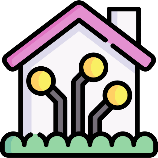Smart house real estate internet of things electronics icon Smart house real estate internet of things electronics icon