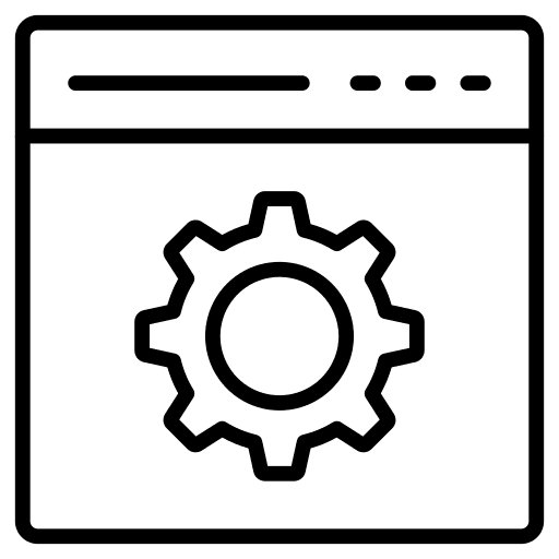 Web browser seo web browser configuration icon Web browser seo web browser configuration icon