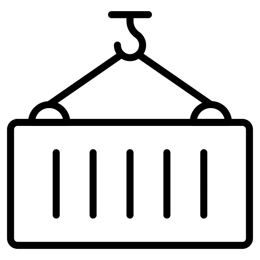 Container cargo container shipping and delivery icon Container cargo container shipping and delivery icon