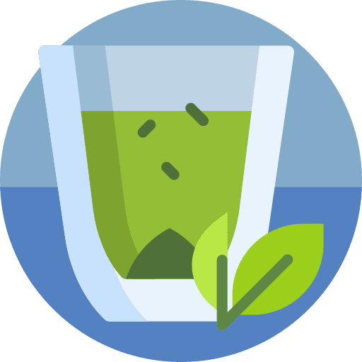 Green tea hot drink tea mug beverage icon
