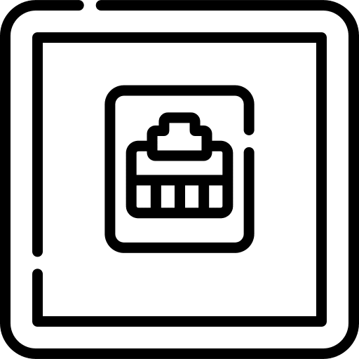 Telephone socket electricity connection electronics icon Telephone socket electricity connection electronics icon