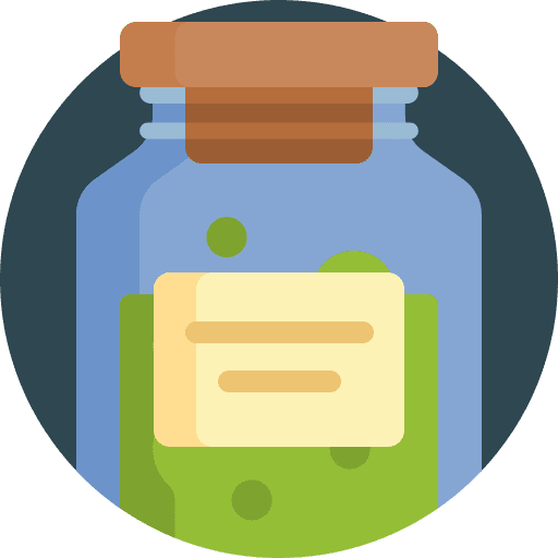 Tea leaf drink beverage jar icon