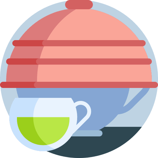 Teapot tea food and restaurant tea cup icon