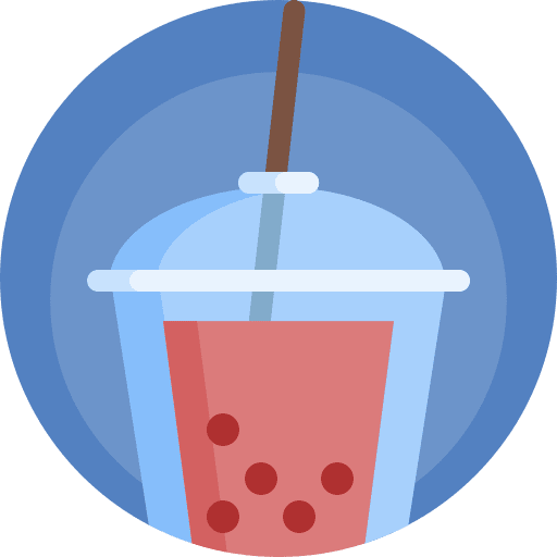 Bubble tea milk bubble tea beverage icon