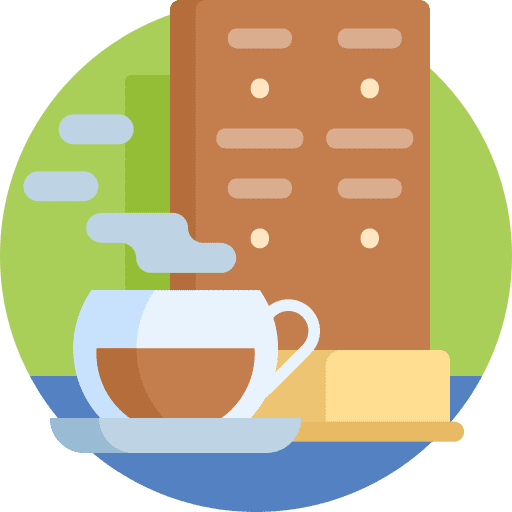 Menu tea shop bar food icon