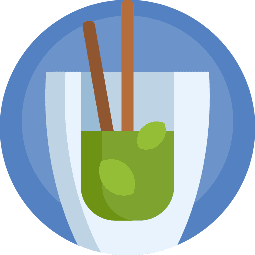Tea glass beverage refreshment icon