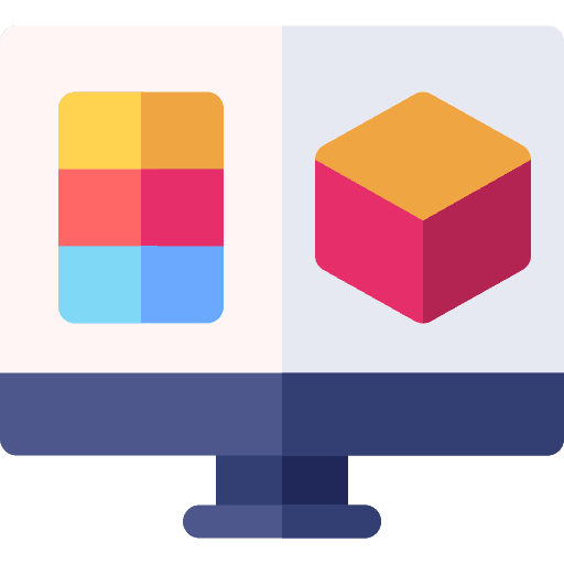 Designing interface graphic tool technology icon Designing interface graphic tool technology icon