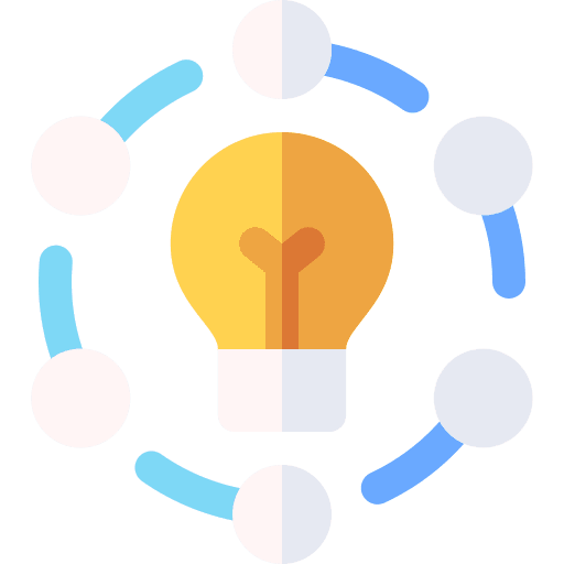 Discover success light bulb idea icon