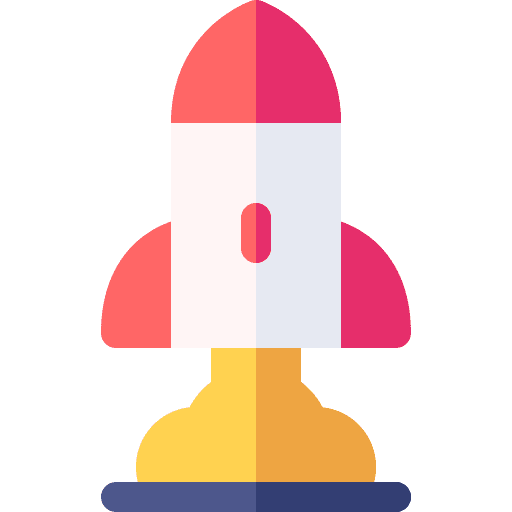 Launch rocket launch project icon Launch rocket launch project icon