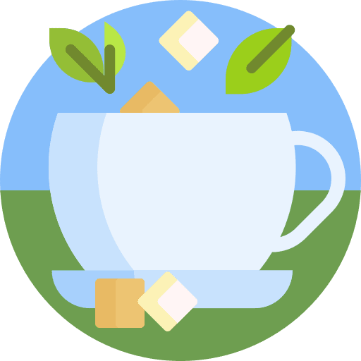 Tea mug hot tea tea bag beverage icon