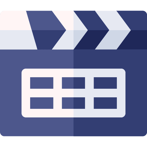 Clapperboard film movie cinema icon Clapperboard film movie cinema icon