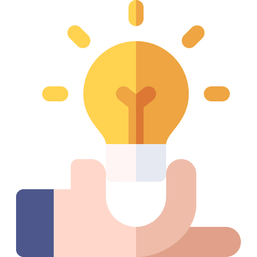 Creativity idea know hand icon Creativity idea know hand icon