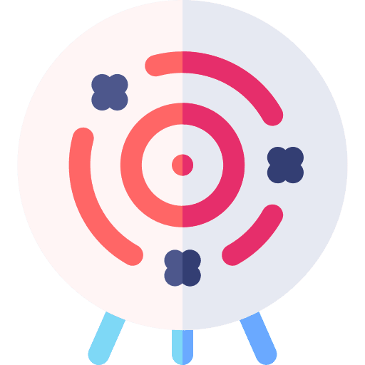 Focus aim process bullseye icon Focus aim process bullseye icon