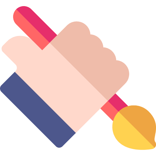 Painting hand paint brush painter icon Painting hand paint brush painter icon