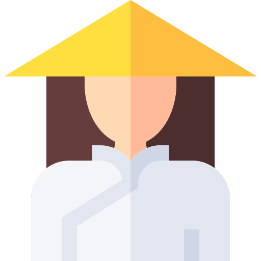 Woman person traditions brown hair icon
