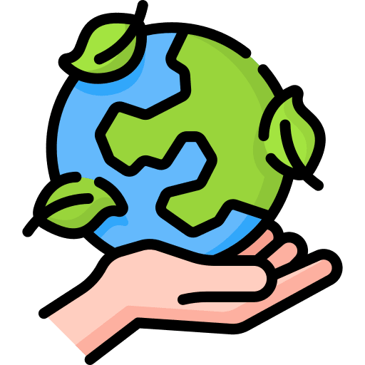 Environmentalism planet leaf eco friendly icon