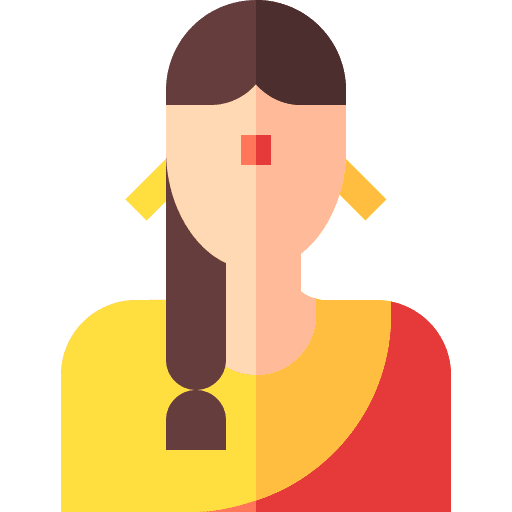 Woman user traditions profile icon Woman user traditions profile icon