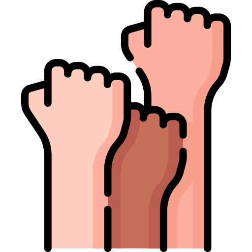 Independence fist hands and gestures voluntary icon