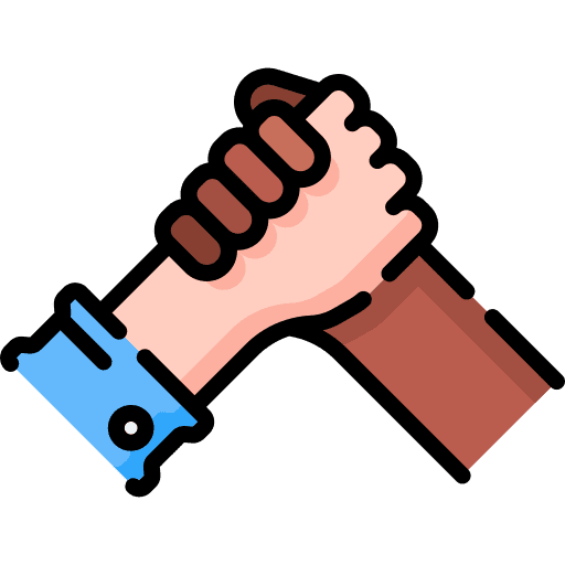 Loyalty hands friends friendship icon