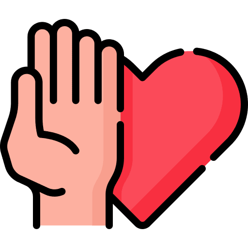 Honesty heart respect friendship icon