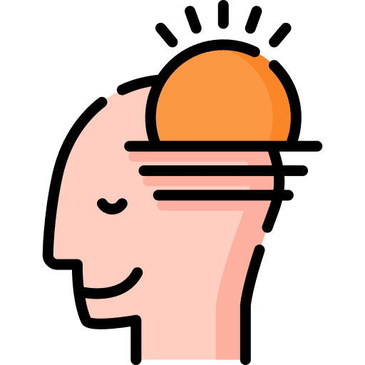 Mind user positive attitude mind icon