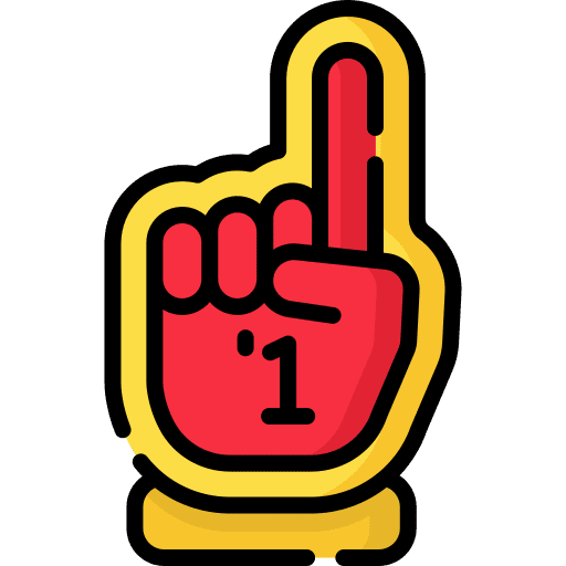 Quality number one sports and competition champion icon
