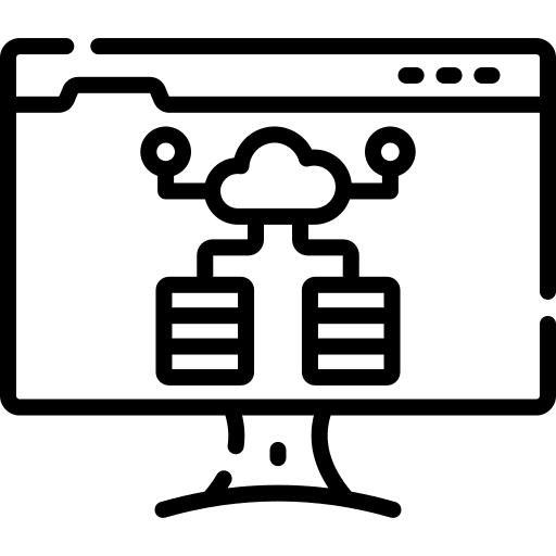 Big data cloud big data monitor icon Big data cloud big data monitor icon