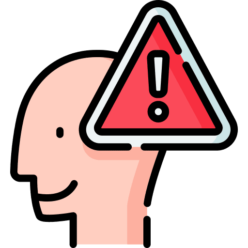Concern mind concern alert icon