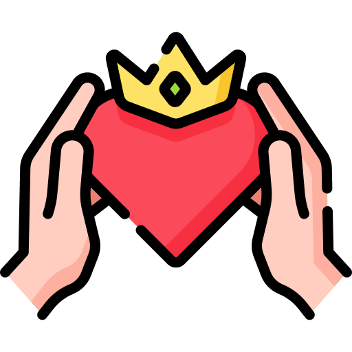 Heart royalty heart king icon