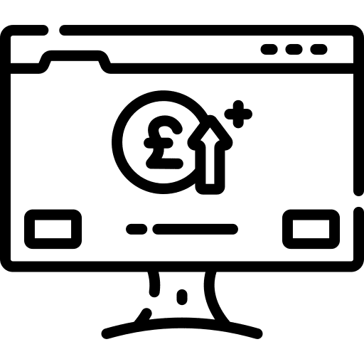 Profit digital economy analytics money icon Profit digital economy analytics money icon