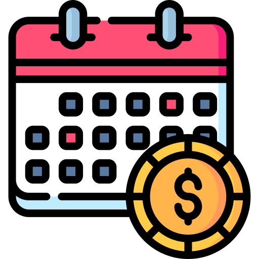 Salary salary dollar coin schedule icon
