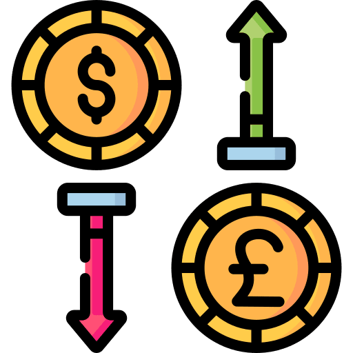 Exchange exchange business and finance money icon Exchange exchange business and finance money icon