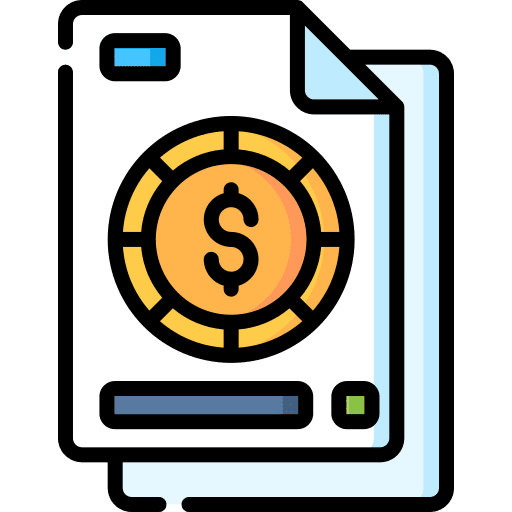 Invoice invoice dollar business and finance icon