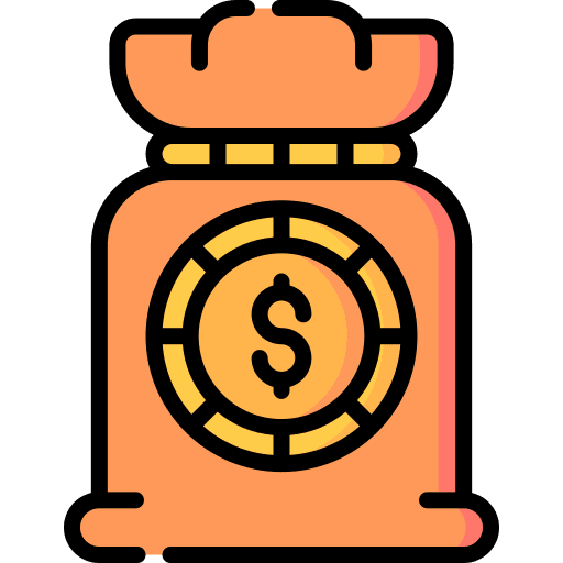 Money bag coin profit currency icon Money bag coin profit currency icon