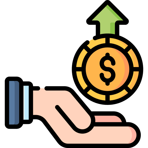 Profit profit up arrow money icon
