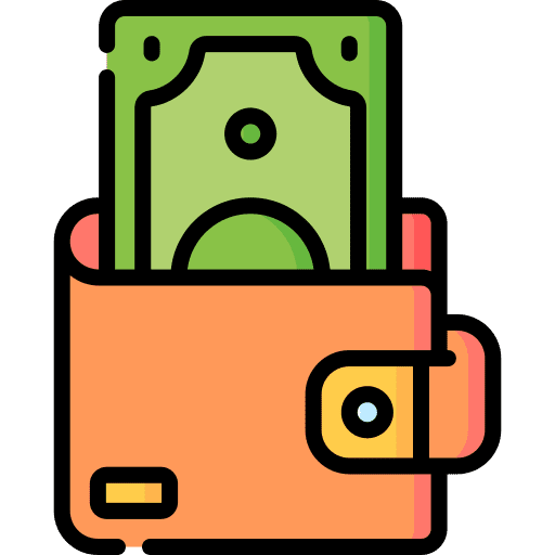 Wallet pay business and finance banknote icon Wallet pay business and finance banknote icon