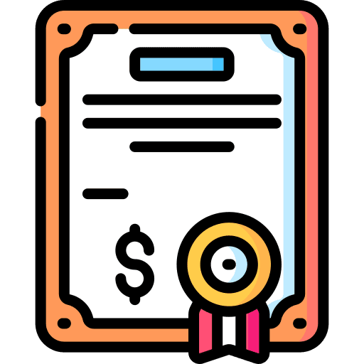 Certificate certificate ribbon document icon Certificate certificate ribbon document icon