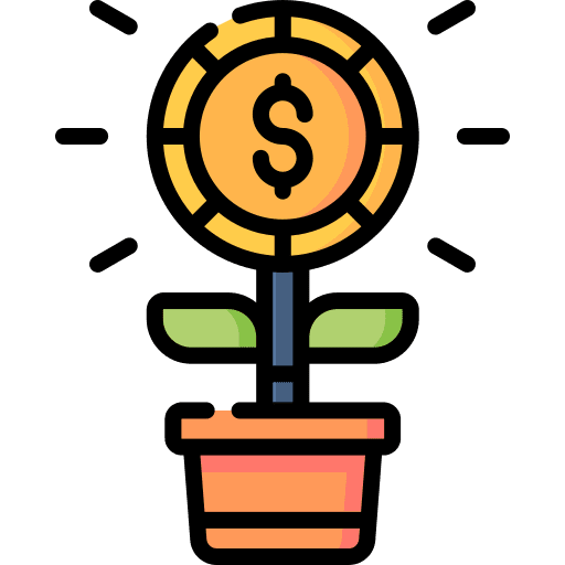 Growth profit money dollar icon Growth profit money dollar icon