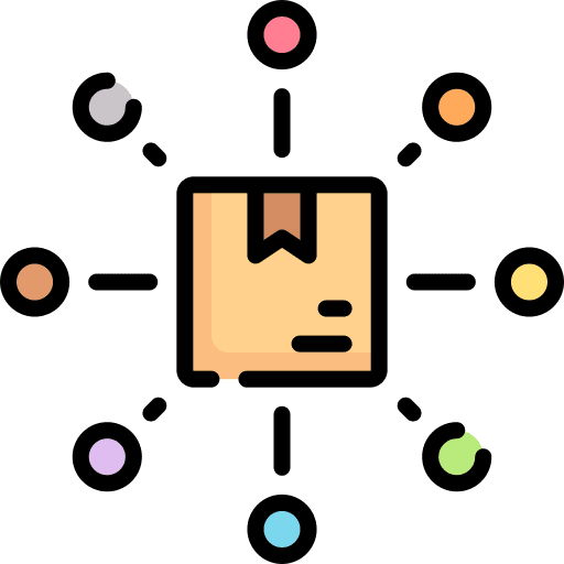 Box charge box shipping and delivery icon