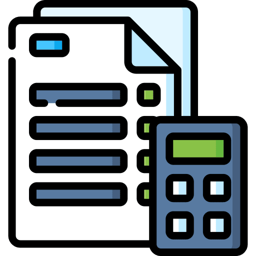 Budget budget file education icon Budget budget file education icon