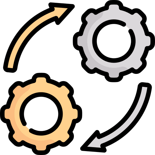 Gear integration in progress progress icon