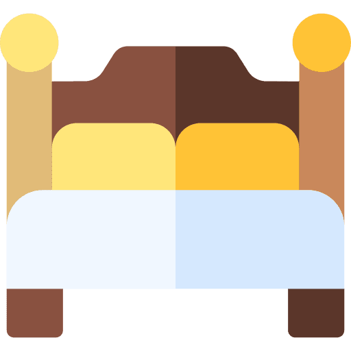 Double bed double bed bedroom couple icon