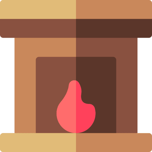 Fireplace furniture and household real estate winter icon Fireplace furniture and household real estate winter icon