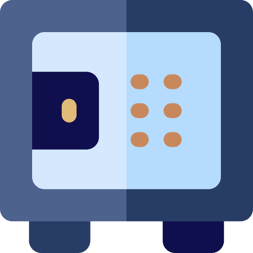 Safe box security savings strongbox icon