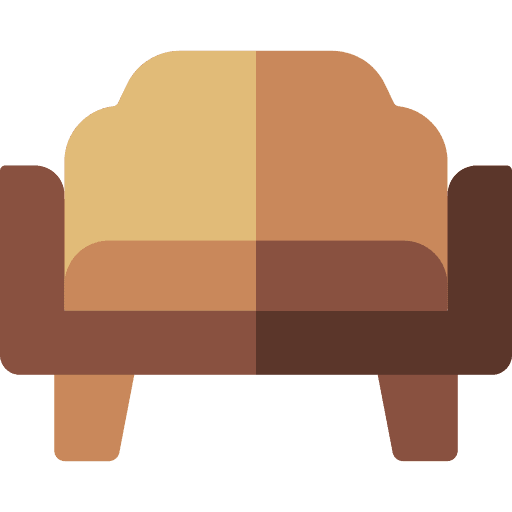 Sofa sitting seat furniture and household icon Sofa sitting seat furniture and household icon