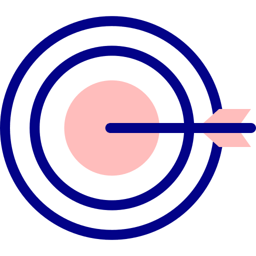 Target dart goal objective icon